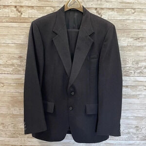 Vintage Christian Brooks Mens Suit Arnolds Dickson TN BLACK Pinstripe Coat Pants